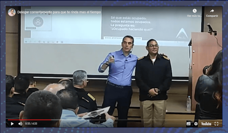 video delegar correctamente